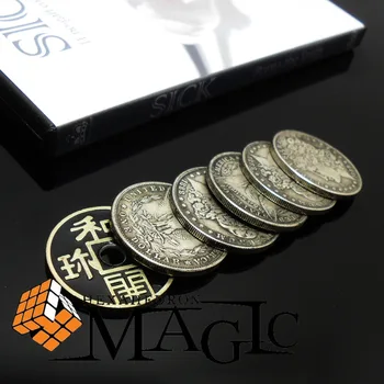 BOLNAV de Ponta Smith Didactice și 6 Monede Set / close-up stradă scenă plutitoare trucuri magice produse jucarii