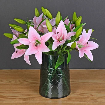 Crin Flori Artificiale de Înaltă Calitate 1buc Clearance-ul Latex Galben Floare Ramură Conservate Decor de Nunta Cadou de Ziua Îndrăgostiților
