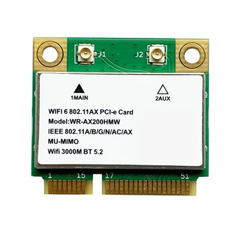 AU42 -AX200HMW AX3000H placa de Retea Wireless 2.4 G/5G Dual-Band 2974M Wifi6 Bluetooth 5.2 Mini PCI-E Wireless WIFI Module