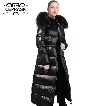 CEPRASK 2022 Noua Moda Haina de Iarna pentru Femei X-Timp de Bumbac de Înaltă Calitate Parka cu Gluga Îmbrăcăminte exterioară Cald Faux Blana Groasă Femeie Sacou