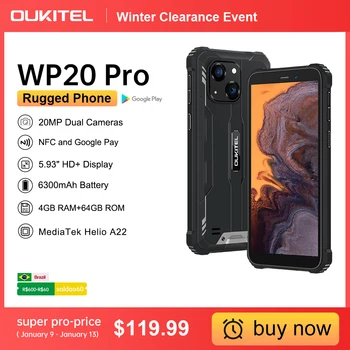 Oukitel WP20 Pro Rugged Smartphone 5.93