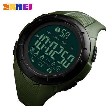 2019 Moda Sport Inteligent Bărbați Impermeabil Ceas, Pedometru Smartwatches Calorii Ceas Bluetooth reloj hombre zk30 SKMEI