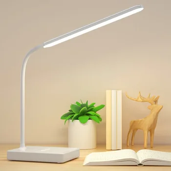 LED Suport Lampa de Birou de Birou Modern Tabel de Lectură Ușoară Atingere a Comuta Îndoire USB Plug în Muncă Dimmer Led Lămpi de Masă pentru Dormitor