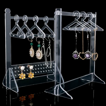 Organizator de bijuterii Clar Acrilic Bijuterii Display Stand Rack de Stocare Bijuterii Suport stativ pentru Cercei Colier Bratara Pandantiv