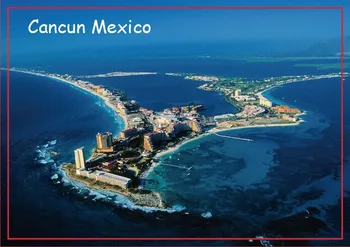 Memorabilia Magneți Punta Cancun, Quintana Roo, Mexic de Călătorie Magneți de Frigider 20538 Dreptunghi 78*54*3mm