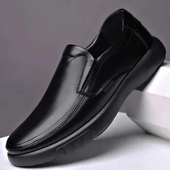 Primavara Toamna Barbati din Piele+laveta de Microfibra Piele Pantofi Moale Anti-alunecare de Cauciuc Mocasini Barbat Casual din Piele Pantofi Pantofi pentru Bărbați