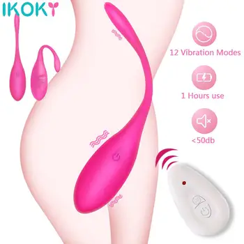 IKOKY Vaginale Strângeți Exercitii Kegel Bile G Spot Vibratoare jucarii Sexuale pentru Femei Vibratoare Ouă Silicon Ben Wa Mingea