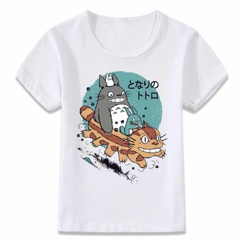 Haine copii Tricou Vecinul Meu Totoro și Pisica Autobuz Anime Spiritul Padurii Băieți și Fete Tricouri Copil