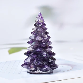 1bucată Hand-Made Mucegai Natura Cristal Pietriș DIY Ambarcațiuni de Rășină Copac de Crăciun Statuie Decor Acasă de Crăciun Cadouri Suveniruri