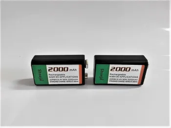 Puternic 9v 2000mAh Ni-MH Baterie Reîncărcabilă încărcător de baterie de 9v