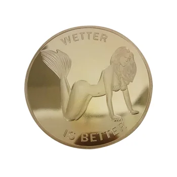 1 BUC Sexy Monede Comemorative Sirena Moneda Sexy Colecție de Artă pentru Cadou Suvenir