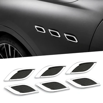 3D Autocolante Auto Metal Embleme Decorare Autocolant Rechin Gill Simulare de Evacuare a Aerului Partea Capota Motor Pentru Auto BMW Audi Accesorii