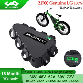 36V 48V 52V 60V 72V Triunghi Ebike Baterie 21700 LG Biciclete Electrice Spate Pachet pentru Escooter 500W 750W 1000W, 1500W 2000W 3000W