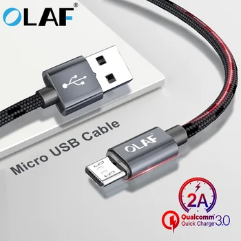 OLAF Cablu Micro USB 2.4 Rapid de Sincronizare a Datelor Cablu de Încărcare Pentru Samsung A7 2018 Huawei, Xiaomi Andriod Microusb Telefon Mobil Cabluri