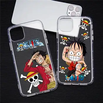One Piece Luffy Zoro Telefon Caz Pentru iphone 13 12 11 Pro Max Mini XS 8 7 Plus X SE 2020 XR Transparent Capac Moale