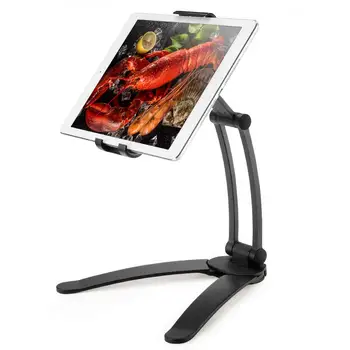 2-în-1 Bucatarie Tablet Stand Desktop Montare pentru Reteta Reglabil Rotativ 360° Suport Comprimat Stand Dedicat la 5 la 10.5 Inch Comprimat