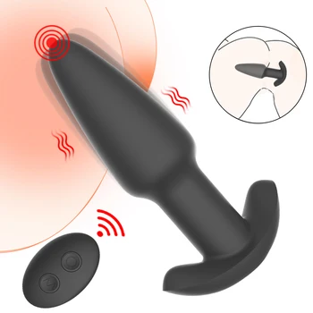 Telecomandă Fără Fir Vibrator Anal Plug Purtat Silicon Butt Plug Dildo Vibrator De Prostata Pentru Masaj Jucarii Sexuale Pentru Bărbat Femeie