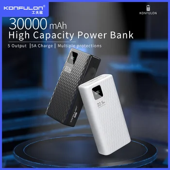 30000mAh Banca de Putere 20W PD QC 22.5 W Powerbank Suport USB PD AFC OPUS VOOC Portabil Baterie Externă Banca Pentru Iphone Samsung
