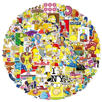 10/30/50/100buc Disney Simpsons Amuzante Autocolante de Desene animate Autocolante DIY Laptop Tableta Album Impermeabil Graffiti Copii Autocolant Cadouri