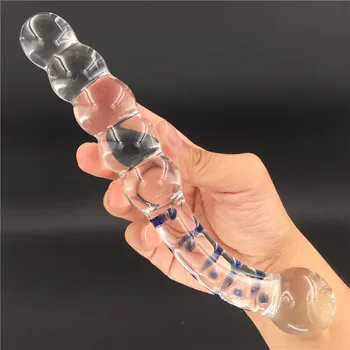 Margele din sticlă Pyrex cristal penis artificial jucarii Sexuale pentru Adulți produse pentru femei penis Anal, dop de fund bărbați femei bărbați masturbari