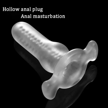 Moale Anal Plug Pentru Sex Jucării pentru Adulți Dop de Fund Gol Sex Anal Penis Sleeve Anus Dilatator pentru Bărbați Gay Intim Bunuri Sex-Shop