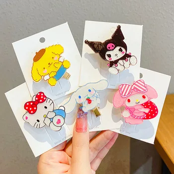 Kawaii Melodia Mea Cinnamorol Hello Kittys Kuromi Onpompurin Sanrioed Accesorii Luminoase Ac De Păr De Desene Animate Drăguț Pentru Copii Cadouri