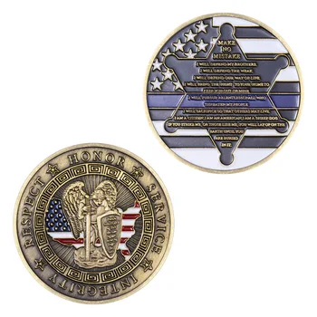 Statele Unite Ale Americii Poliției De Suveniruri Monede De Colectie, Cadou De Cupru Placat Cu Monede De Rugăciune Nu Fac Nici Nistake Monedă Comemorativă Moneda