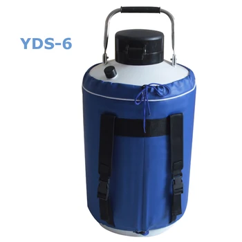 6L Azot Lichid Rezervor din Aliaj de Aluminiu Recipient Criogenic cu Azot Lichid Container de Depozitare YDS-6