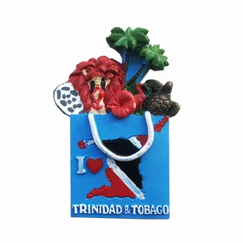 Republica Trinidad și Tobago, Caraibe, Centra Magnet de Frigider Frigider Autocolante Magnetice Decor Acasă