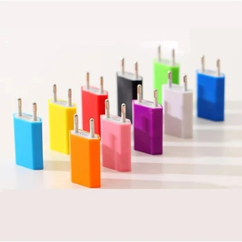 Micro USB UE Plug AC 5V 1A Încărcător de Perete Universal de Călătorie Portabil Putere Adaptor Pentru Samsung Huawei iPhone HTC Xiaomi 10 Culori