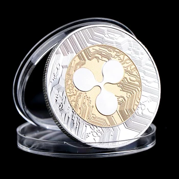Cel mai bun Aur si Argint Placat cu Unda de Monede Comemorative de Unda XRP Colecționari de Monede de Artizanat, Suveniruri Cadou Pentru Prieteni Fierbinte de Vânzare