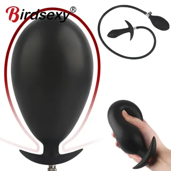 Gonflabile 15cm Super Mari Silicon Anus Dilatator Anal Plug Vibrator Pompa de Femei Fundul Vaginului Stimula sex Masculin, Prostata pentru Masaj jucarii Sexuale