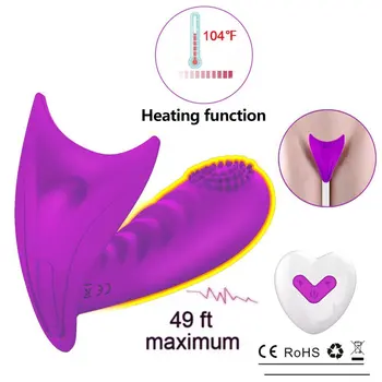 Silicon 7 frecvență fără fir control de la distanță invizibil purta vibrator vibrator de sex feminin G-Spot simulare penis artificial masturbari dispozitiv