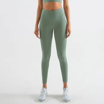 Noua sala de Fitness pentru Femei Pantaloni de Yoga de Înaltă Talie Solduri Jambiere Strânse Rula Sport Push-Up Hip Pantaloni trening Pantaloni De Mujer