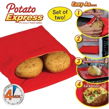Cuptor Cu Microunde Cartofi Aragaz Sac De Cartofi La Cuptor Cu Microunde Gătit Cartofi Rapid Rapid Gadget-Uri De Bucătărie Accesorii