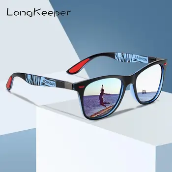 LongKeeper Clasic Polarizat ochelari de Soare Barbati Femei Design de Brand de Conducere Pătrat Ochelari de Soare Ochelari de cal de sex Masculin Gafas De Sol UV400
