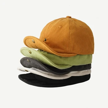 Scurt Refuz Soft Top Versiunea Coreeană Tata Pălărie Cordon Dom Primavara-Vara Unisex Hip Hop Șapcă De Baseball Bumbac Pălărie