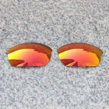 En-gros E. O. S Polarizate Îmbunătățită Lentile de Înlocuire pentru Oakley Flak Jacket ochelari de Soare - Foc Roșu Polarizati Oglinda