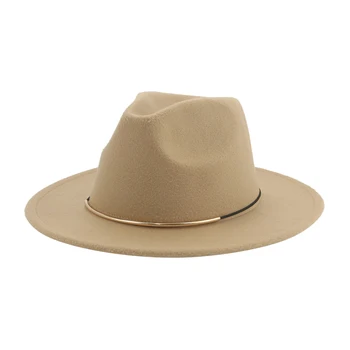Pălării pentru Femei Pălării pentru Bărbați Pălărie Panama Margine Largă Solidă Formație Formale Nunta la Biserica de Iarnă 2022 Pălării Pamelas Y Tocados Para Bodas