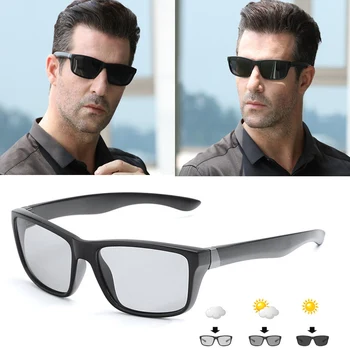 Bărbați Fotocromatică Polarizat ochelari de Soare Cameleon Conducere Ochelari Bărbați Femei Drivere Pescuit UV400 Ochelari de Soare Ochelari de sex Masculin