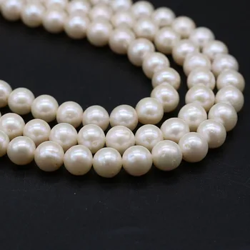De înaltă Calitate Naturale de apă Dulce Pearl Margele Rotunde Liber Șirag de Perle Pentru a Face Bijuterii DIY Farmecul Brățară Colier Accesorii
