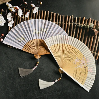 Clasic Evantai Vintage Chineză Pliere Bambus Macara Fan Stil Japonez Femeile Nunta Mână Cadou Ventilator Portabil Ventilador