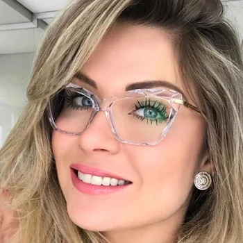 Moda Ochi De Pisică Ochelari Rame Pentru Femei Trend Stiluri De Design De Brand Optice, Ochelari De Calculator Oculos De Grau Feminino Armacao