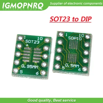 10BUC SOT23 MSOP10 UMAX să DIP10 Consiliul de Transfer BAIE Bord Pin Pitch Adaptor SOT-23 MSOP-10 LA DIP-10