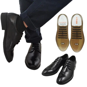 10buc/Set Bărbați Femei Pantofi de Piele Fără Cravată Sireturile Elastice de Silicon Pantof Dantelă Leneș Șireturile Potrivite 3 Dimensiuni Maro Negru