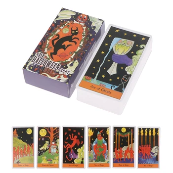 Halloween Carte De Tarot Profeția Divinație Punte Petrecere De Familie Tabla De Joc Soarta Card Ghicitul Joc