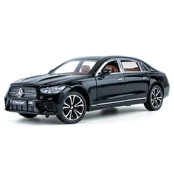 Nou 1:24 Simulare Mercedes-Benz E300L Aliaj Model de Masina de Sunet Și Lumină Trage Înapoi Metal Mașină de Jucărie Băiat Decor de Colectare Cadouri