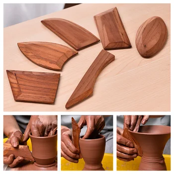 Ceramica de Artă Toon Lemn Racleta Cutter Multi-Spec DIY Sculptura Ceramica Lut Auxiliare Lut Tunderea Sculptura Instrumente de Modelare