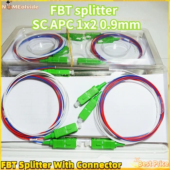 10buc fibra optica FBT splitter cu conector SC APC 1x2 0.9 mm dezechilibrat cuplaj 70/30 60/40 opțional raport split, Transport Gratuit