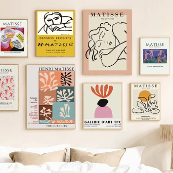 Simplu Nordic Matisse Abstract Linie Figura Living Arta Poster De Imprimare Perete Pictura Decorativa Imagine De Bază De Acasă Moderne Picturi Murale